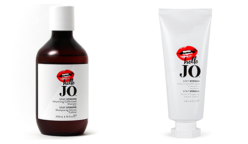 Hello Jo launches Stay Strong Volumising Caffeinated Shampoo and Conditioner  